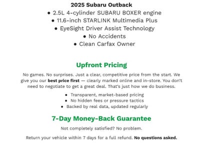 2025 Subaru Outback Premium AWD