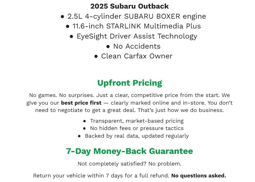 2025 Subaru Outback Premium AWD
