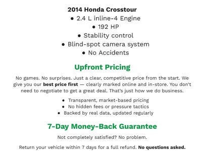 2014 Honda CROSSTOUR SPORT UTILITY