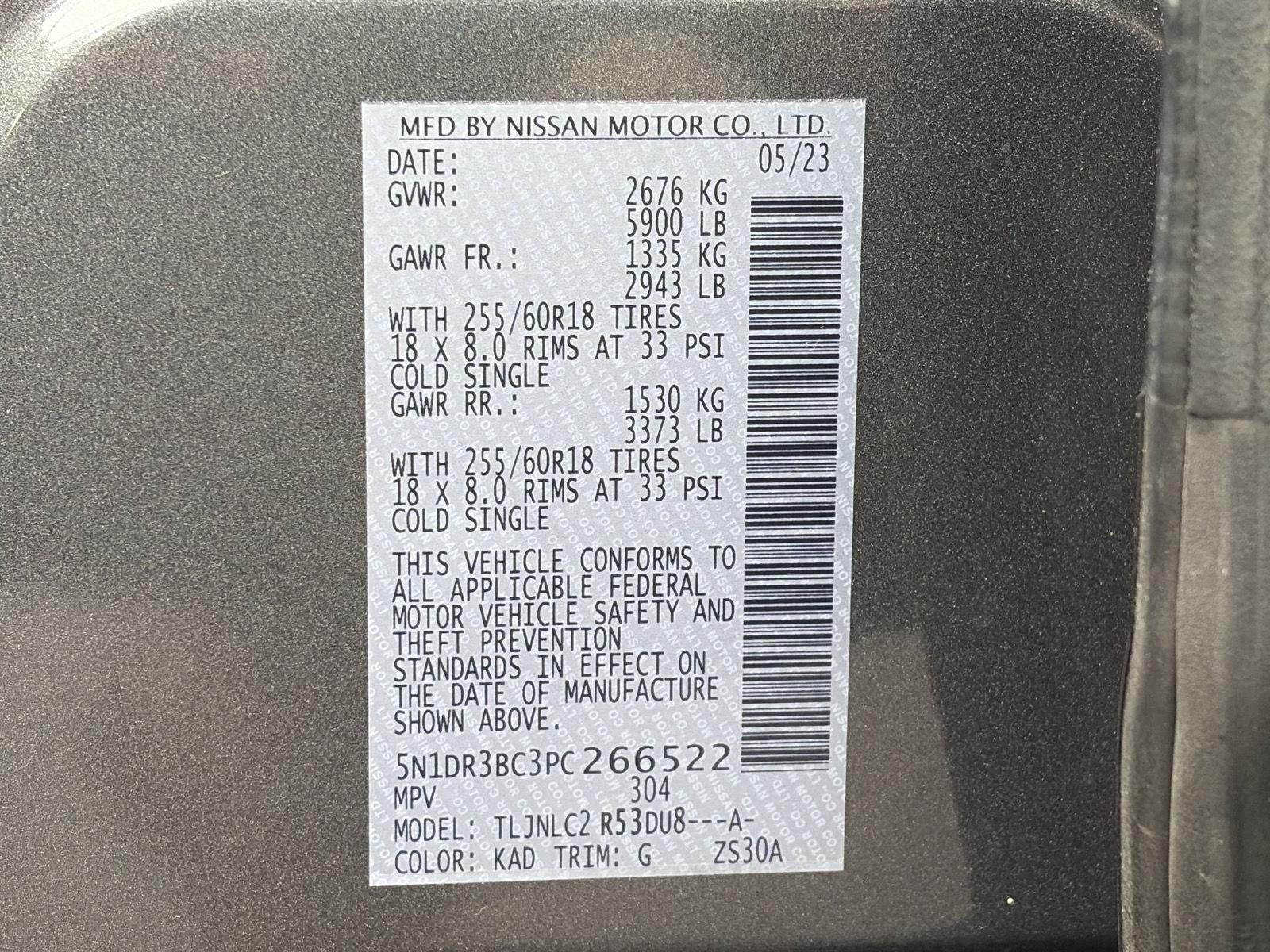 2023 Nissan Pathfinder SV 4WD