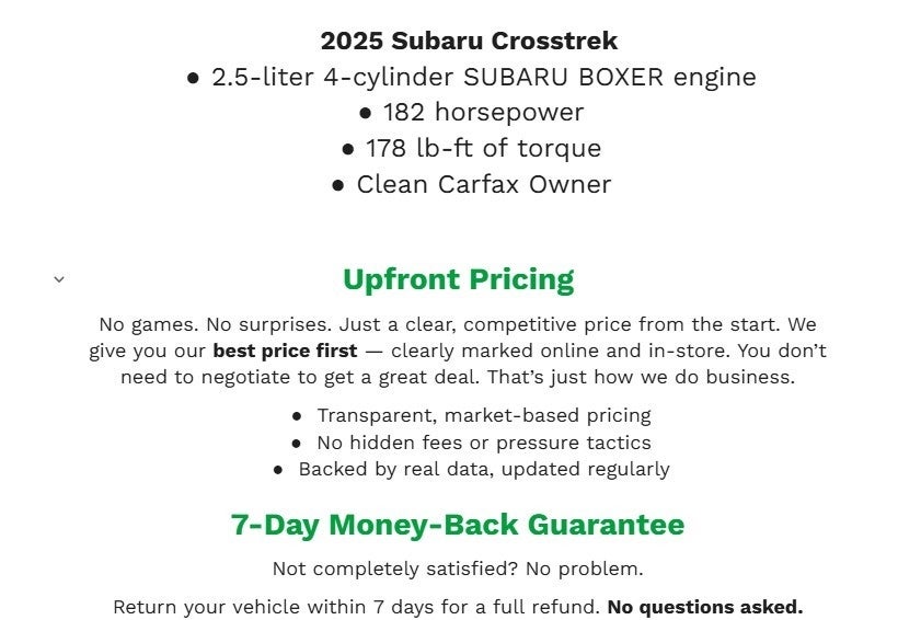 2025 Subaru Crosstrek Premium AWD