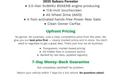 2025 Subaru Forester Limited AWD