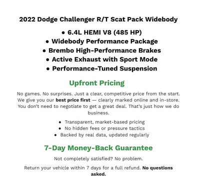 2022 Dodge Challenger R/T Scat Pack RWD