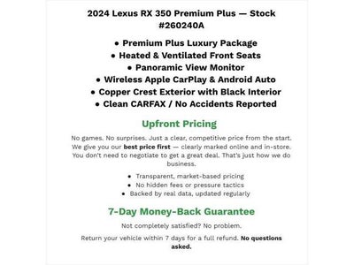 2024 Lexus RX RX 350 FWD