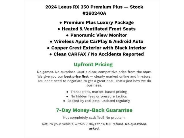 2024 Lexus RX RX 350 FWD