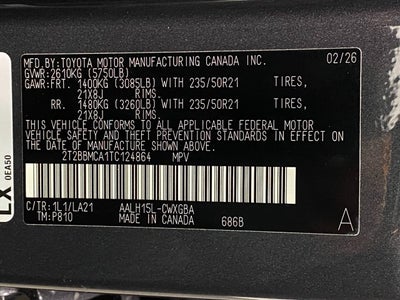 2026 Lexus RX RX 350h F SPORT Design AWD