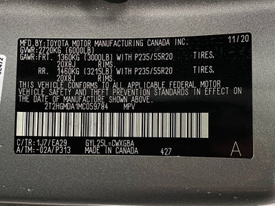 2021 Lexus RX RX 450h AWD