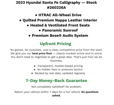 2023 Hyundai Santa Fe Calligraphy AWD