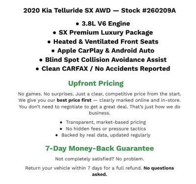 2020 Kia Telluride SX AWD