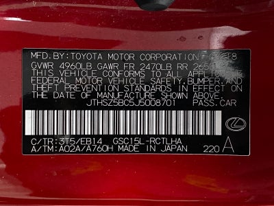 2018 Lexus RC RC 350 AWD