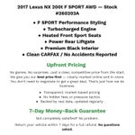 2017 Lexus NX NX Turbo F SPORT AWD
