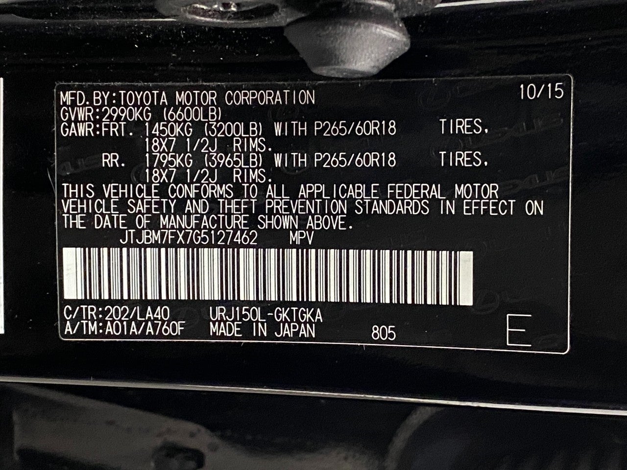 2016 Lexus GX 460 4WD 4dr