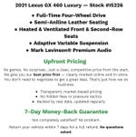 2021 Lexus GX GX 460 Luxury 4WD
