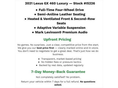 2021 Lexus GX GX 460 Luxury 4WD