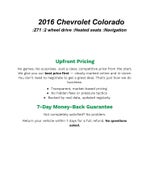 2016 Chevrolet Colorado 2WD Crew Cab 128.3 Z71