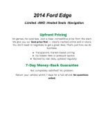 2014 Ford Edge 4dr Limited AWD