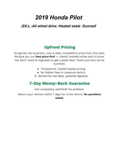 2019 Honda Pilot EX-L AWD