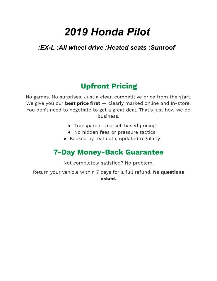 2019 Honda Pilot EX-L AWD