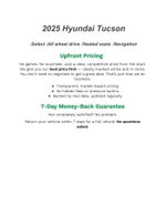 2025 Hyundai Tucson SEL AWD