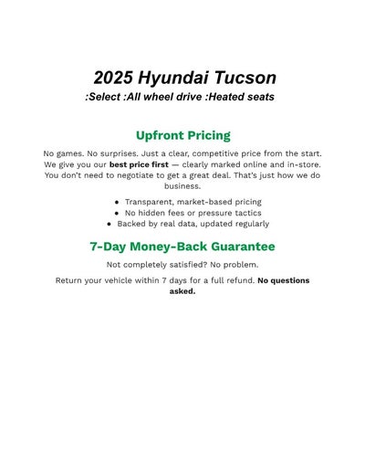 2025 Hyundai Tucson SEL AWD