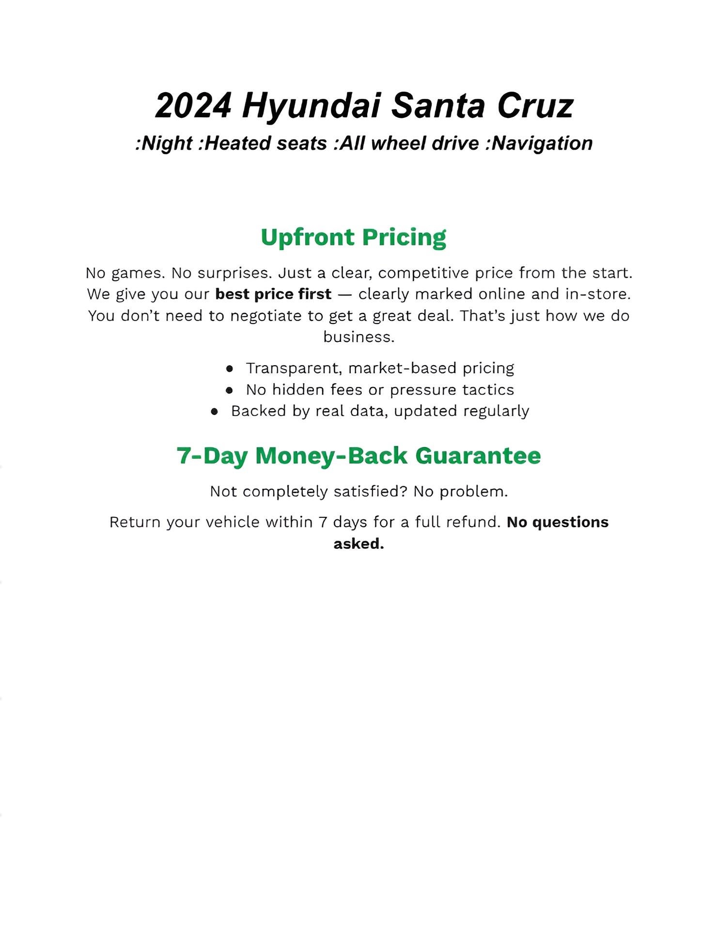 2024 Hyundai Santa Cruz NIGHT AWD