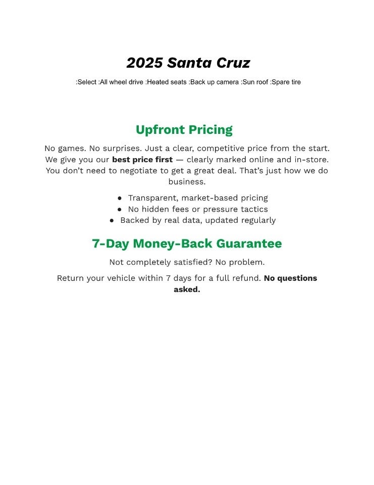 2025 Hyundai Santa Cruz SEL Activity AWD