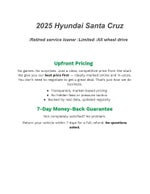 2025 Hyundai Santa Cruz Limited