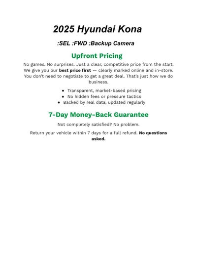 2025 Hyundai Kona SEL FWD