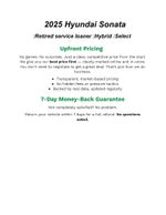2025 Hyundai Sonata Hybrid SEL FWD