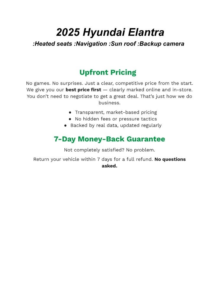 2025 Hyundai ELANTRA SEDAN