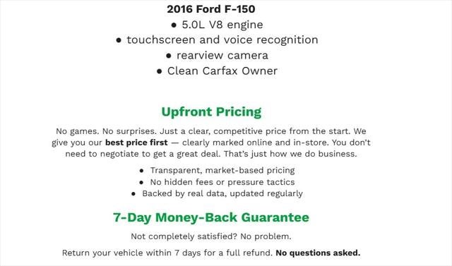 2016 Ford F-150 4WD SuperCrew 157 XLT