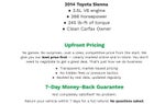 2014 Toyota Sienna 5dr 7-Pass Van V6 LE AAS FWD