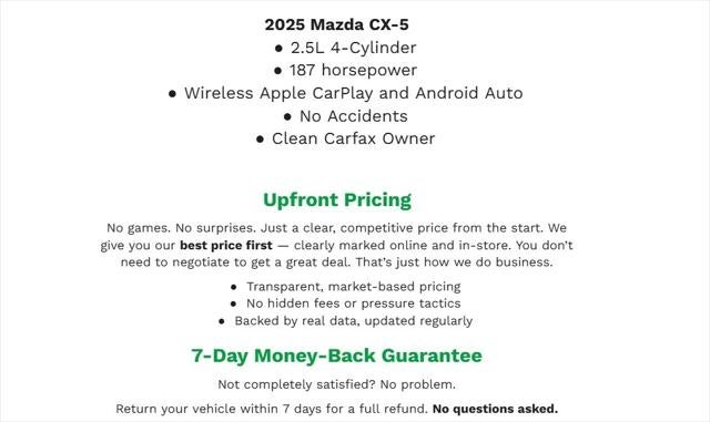 2025 Mazda Mazda CX-5 SPORT UTILITY