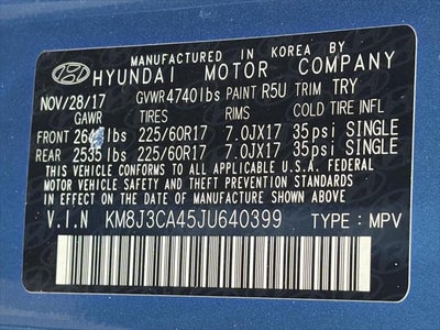 2018 Hyundai Tucson SEL AWD