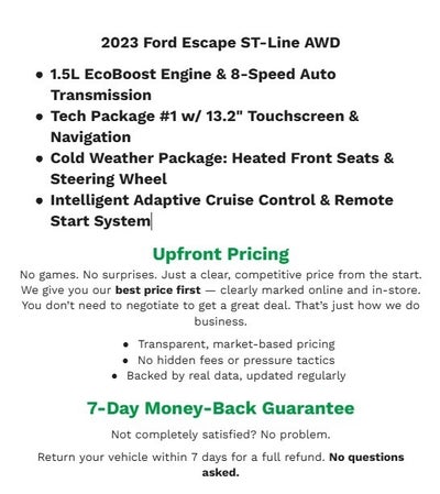 2023 Ford Escape ST-Line AWD