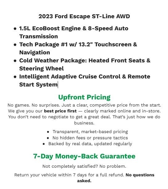 2023 Ford Escape ST-Line AWD