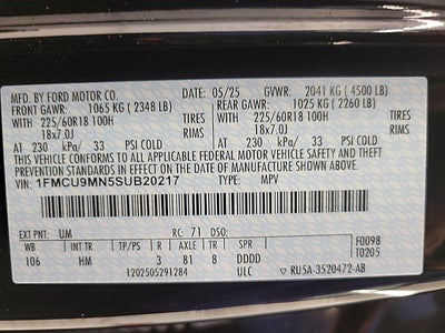 2025 Ford Escape ST-Line AWD