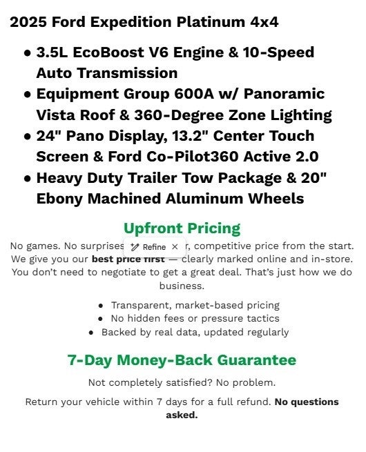 2025 Ford Expedition Platinum 4x4