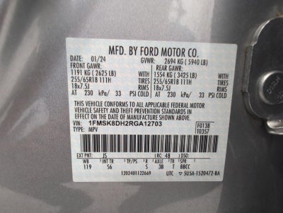2024 Ford Explorer XLT 4WD