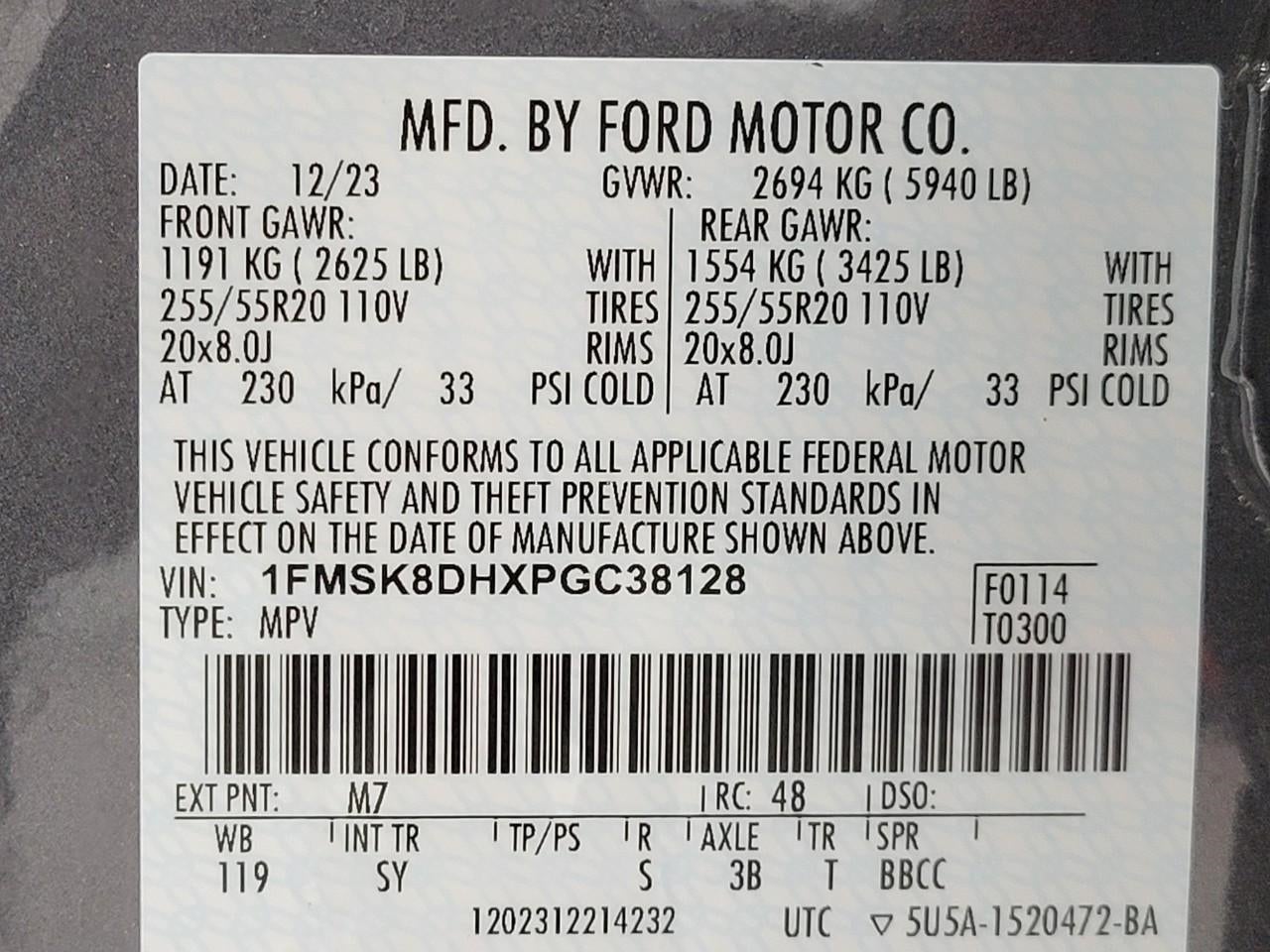 2023 Ford Explorer XLT 4WD