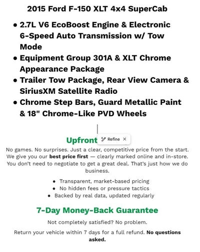 2015 Ford F-150 4WD SuperCab 145 XLT