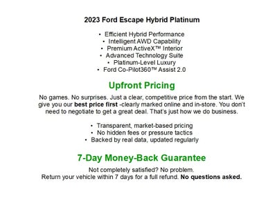 2023 Ford Escape Platinum AWD