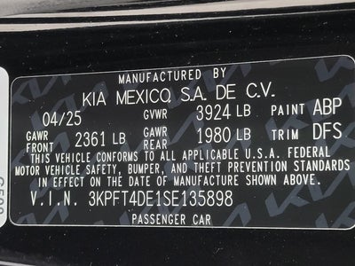 2025 Kia K4 LXS FWD