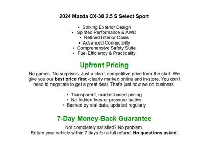 2024 Mazda Mazda CX-30 2.5 S Select Sport AWD