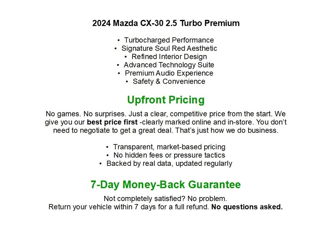 2024 Mazda Mazda CX-30 2.5 Turbo Premium Package AWD