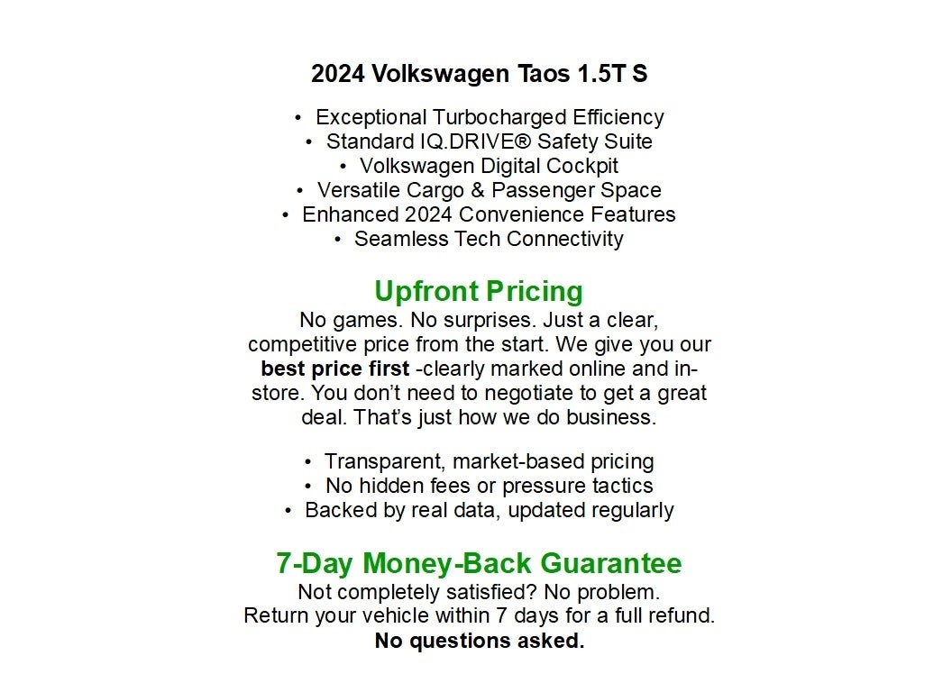 2024 Volkswagen Taos S FWD