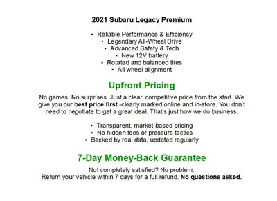 2021 Subaru Legacy Premium CVT