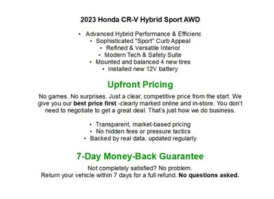 2023 Honda CR-V Hybrid Sport AWD