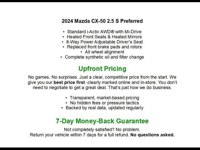 2024 Mazda Mazda CX-50 2.5 S Preferred Package AWD