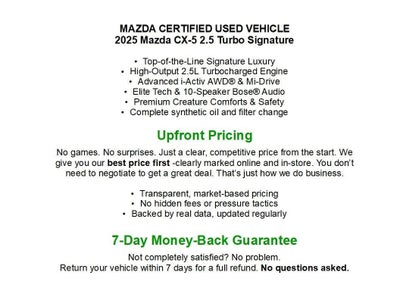 2025 Mazda Mazda CX-5 2.5 Turbo Signature AWD
